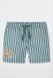 Badeshorts Webware LSF40+ Streifen mineral - Aqua