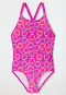 Swimsuit knitwear SPF40+ Smiley fuchsia - Aqua