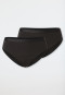 Periodenslips 2er-Pack recycelt schwarz - Secret Care