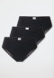 Brasiliana confezione da 3 pezzi in pizzo nero - Modern Multipacks