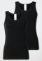 Trägertops 2er-Pack Spitze schwarz - Modern Multipacks