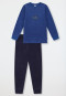 Pyjama long tissu éponge poignet renard bleu - Kids Nightwear