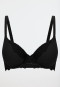 Bra with cup and underwire lace black - Unique Cotton