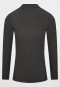 Shirt mit Rolli langarm dunkelgrau-meliert - Premium Warming