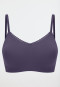 Brassière sans couture coussinets amovibles dentelle indigo - Invisible Soft Lace