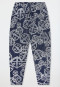Pantaloni lunghi con stampa blu-bianco - SCHIESSER 150 Anni