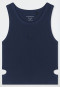 Trägertop Doppelripp Cutouts admiralblau - SCHIESSER 150 Years