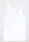 Strap top double rib cutout white - SCHIESSER 150 Years