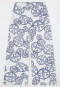 Pants long statement print white-blue - SCHIESSER 150 Years
