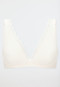 Soft underwired bra molded without underwire lace off-white - Unique Cotton