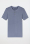 Henley a maniche corte con abbottonatura grigio-blu - Rib Essentials