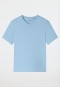 Shirt short sleeve v-neck pacific blue - Mix+Relax