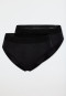 Period panties Rio 2-pack lace black - SCHIESSER Care
