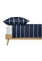 Bed linen 2-piece Renforcé dark blue striped - SCHIESSER Home