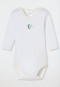 Onesie long-sleeve unisex Fine rib Modal moon stars off-white - Natural Love