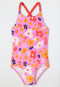 Badeanzug Wirkware Blumen Schmetterlinge rosa - Aqua Kids Girls
