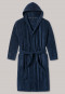 Bathrobe, terrycloth, navy-blue - "Essentials"