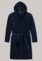 Bathrobe with hood, 120 cm navy - Essentials