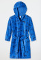 Accappatoio in velour con veicoli di colore blu - Original Classics