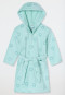 Peignoir Velours Cur vert clair - Aqua