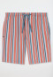 Bermuda in tessuto rosso chiaro a strisce - Mix+ Relax