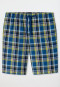 Bermuda shorts short woven fabric olive chequered - Mix+Relax