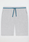 Bermuda shorts Sweatware Organic Cotton stripes gray melange - Mix+Relax