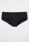 Bikini Hipster mit Spitze schwarz - Pure Cotton