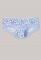 Culotte taille basse de bikini en dentelle Micro imprimé graphique bleu air Riviera Refresh