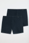 Confezione da 2 boxer in jersey, blu scuro - Boxershorts Multipack