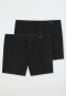 Boxershorts 2er-Pack Jersey schwarz - Boxershorts Multipack