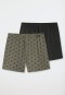 Boxers lot de 2 jersey uni imprimé avion en papier marron - Boxershorts Multipacks