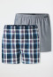 Boxershorts 2er-Pack Webware mehrfarbig gemustert - Boxershorts Multipacks