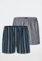 Boxer confezione da 2 in tessuto a strisce multicolore - Boxershorts Multipacks