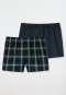 Boxer confezione doppia in tessuto a motivi a quadretti multicolore - Boxershorts Multipacks