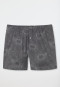 Boxershorts Interlock Paisley anthrazit gemustert - Fine Interlock
