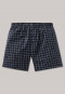 Boxer in jersey di colore blu scuro a quadri - Dark Sapphire