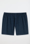 Boxer in jersey con motivo a quadri in blu scuro - Cotton Casuals