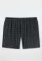 Boxer in jersey a quadri di colore nero - Cotton Casuals