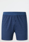 Boxershorts Organic Cotton gemustert atlantikblau - Comfort Fit