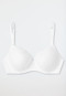 Reggiseno con ferretti, coppe e pizzo, di colore bianco - Pure Cotton