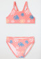 Bikini bustier en tricot recyclé SFP 40+ Soleil rose - Aqua
