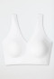 Bustier microtessuto coppe rimovibili bianco - Invisible Soft