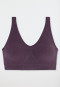 Bustier seamless removable pads plum - Classic Seamless