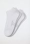 Socquettes pour femme lot de 2 coton bio blanc - 95/5