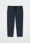 Pantaloni a 3/4 a pois di colore blu scuro - Mix+Relax