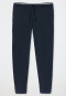 Long pants with midnight blue cuffs - Mix+Relax