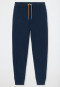 Pantalon long côtelé brossé bleu nuit - Mix+Relax