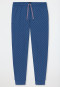 Pants long jersey cuffs blue-grey patterned - Mix+Relax