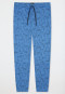 Long nautical printed indigo pants - Mix+Relax